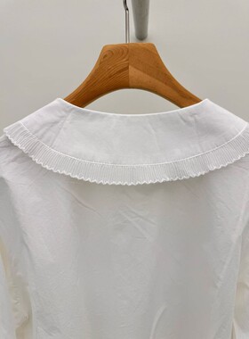 九1015韩国东大门衬衫-区Thore-8670513浪漫纯色学院正品百搭冬款