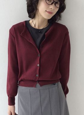 六0903韩国正品mirin-aero-2126 针织衫区秋季都市通勤欧美纯色