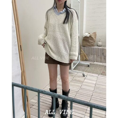 九1211韩国东大门毛衣区ALLVIBE-8724728直邮别致人气高档春季
