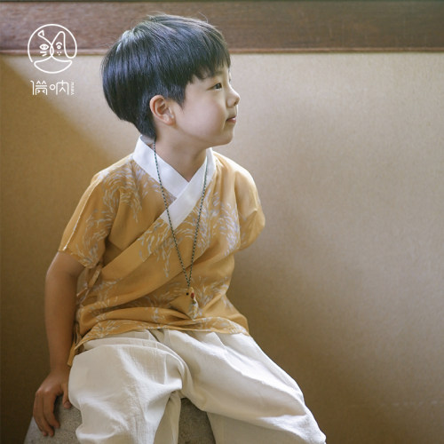 满呐夏季中式斜襟明制汉服上衣