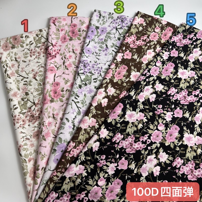 顺发纺织100D四面弹布料批发