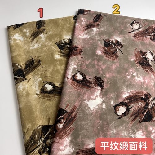 顺发纺织平纹缎印花布料批发