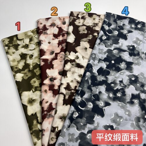 顺发纺织破卡平纹缎布料批发价