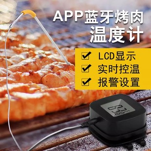 温度计测水温油温报警计时 手机APP蓝牙烤肉温度计食品烤箱探针式