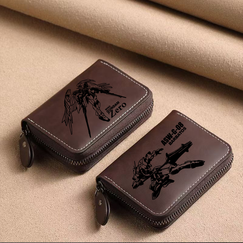GUNDAM机甲战士周边卡包刻字定制多卡位独角兽大容量风琴零钱包