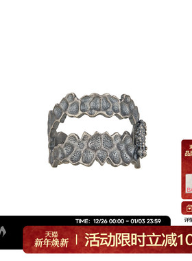 babama细胞重构系列叠戴戒指女小众设计男士潮流嘻哈对戒尾戒情侣