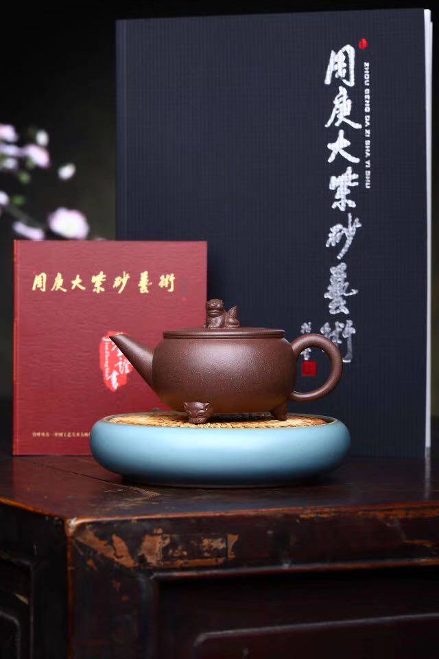 镇店之宝宜兴紫砂壶 顾绍培高徒周庚大纯手工茶壶普洱茶茶具包邮