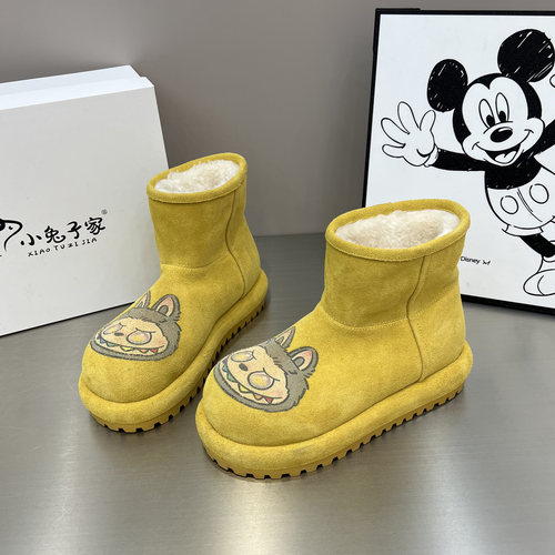 2025冬季新款时尚卡通雪地靴