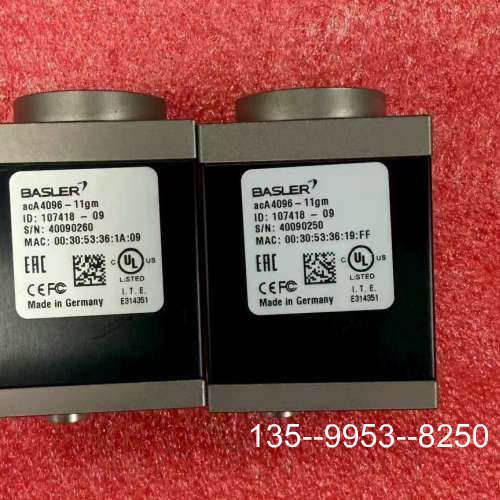 原装正品巴斯勒工业相机acA4096-11gm，900万像素，完价格详谈