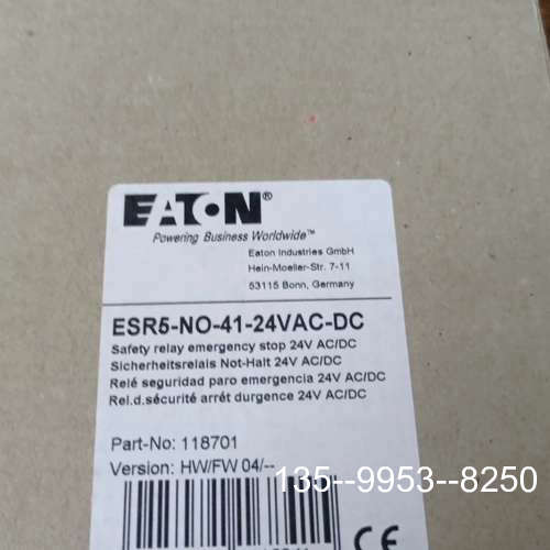 原装正品安全继电器ESR5-NO-41-24VAC-DC，正价格详谈