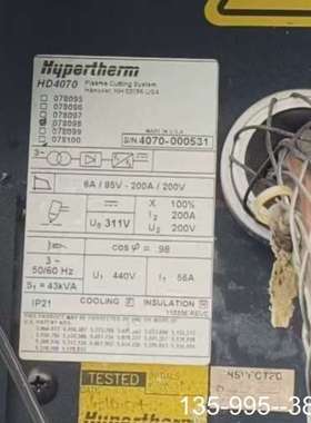 原装正品Hypertherm HD4070等离子切割机，原装价格详谈
