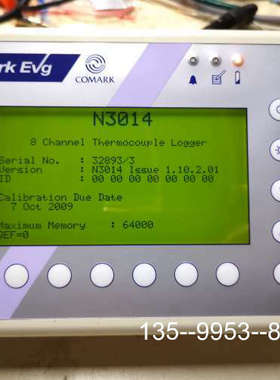 原装正品COMARK英国歌玛N3014八頻道图像式温度采集器 英价格详谈