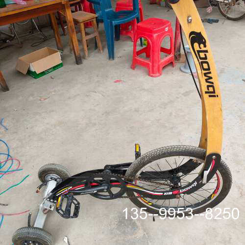 议价创意个性站立式半自行车halfbike站着骑的三轮折叠代步豹详谈