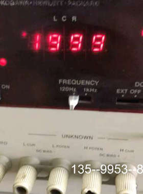 议价YHP 4261A LCR 电桥，开机，没有反应，显详谈