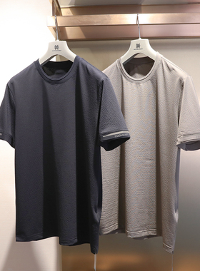 Coolmax凉感科技夏季男士薄款圆领打底衫吸湿透气速干短袖T恤9024