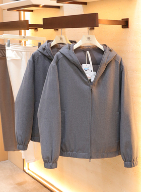 意式奢华2025冬季新款男户外保暖90白鹅绒羊毛连帽羽绒服外套1657