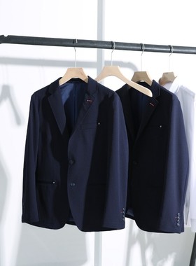清仓不换防水透气四面弹男士时尚商务修身休闲西装潮西服H0922