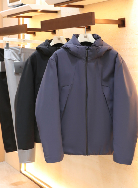 2025冬季新款男士户外保暖90鹅绒机能风三防连帽羽绒服外套潮1727