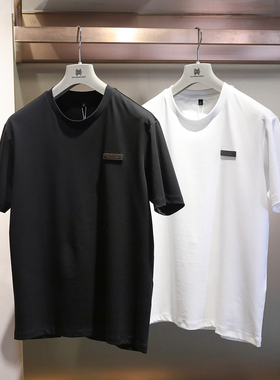法式经典匹马棉男士圆领打底衫夏季时尚简约百搭纯色短袖T恤9026