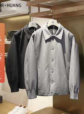 【库存】新中式冬季款男商务休闲中国风白鸭绒翻领羽绒服外套9393