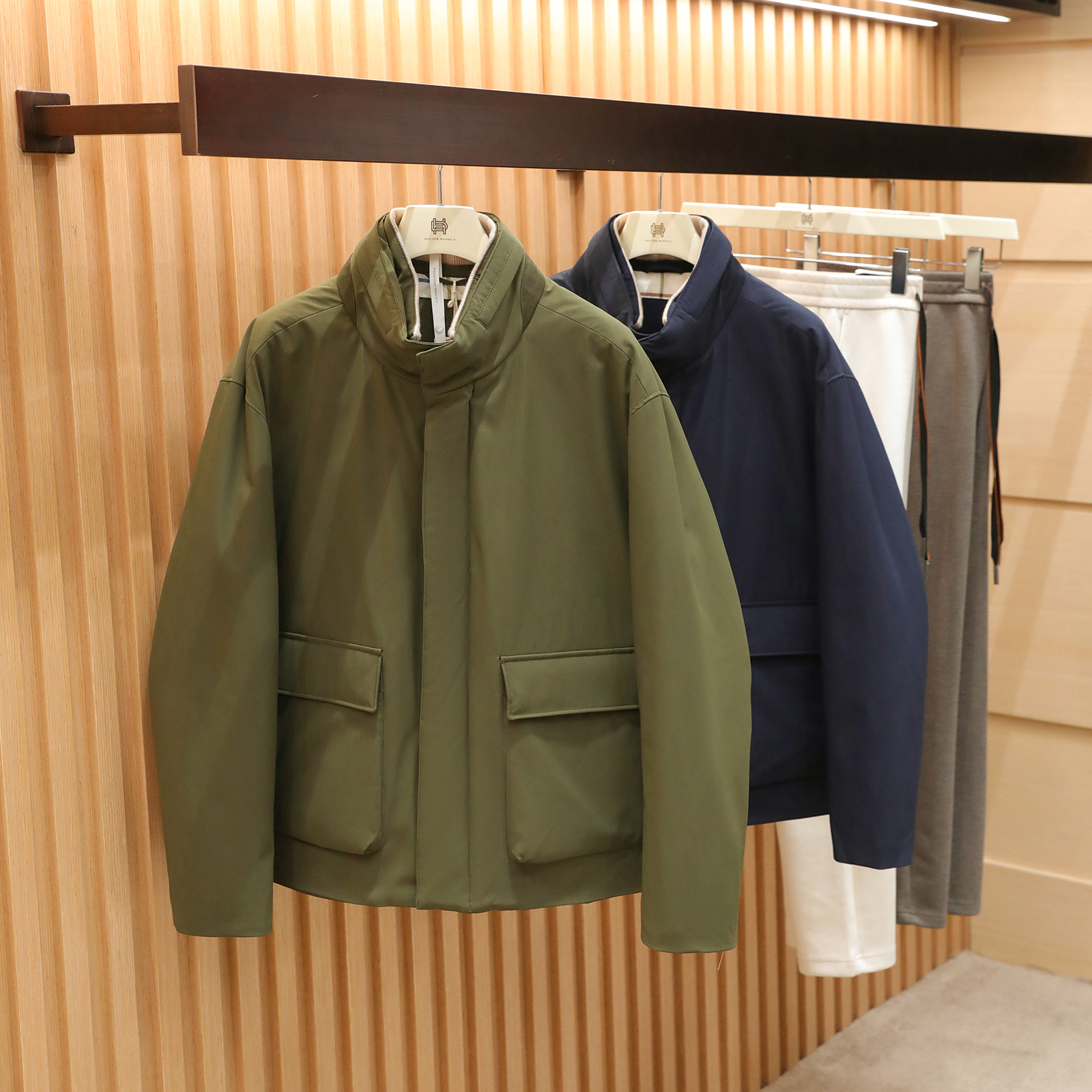 2025冬季新款老钱风男士商务休闲立领90白鹅绒羽绒服夹克外套1595