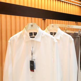 白色衬衫 2025秋冬季 商务休闲叠穿衬衣抗皱免烫长袖 男士 潮1522 新款