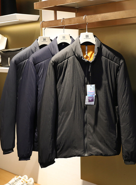 城市机能户外运动2024秋冬季新款男士轻量级三防保暖立领棉服9674