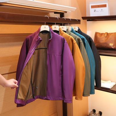 2025秋季新款男士户外徒步黑科技石墨烯发热立领冲锋夹克外套1459