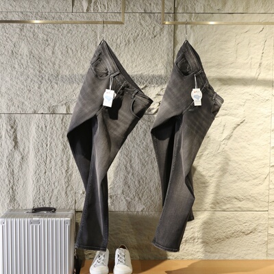 2025早春新款男士商务休闲城市通勤弹力抗皱不起球柔软牛仔裤9851