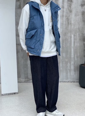 清仓不换高克重90绒冬男士时尚休闲立领工装羽绒马甲潮坎肩6576