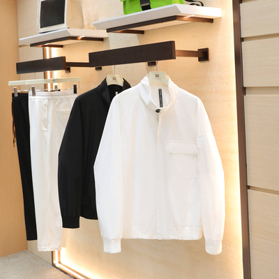 意式奢华2025秋季新款高端户外休闲立领插肩袖飞行夹克外套男1256