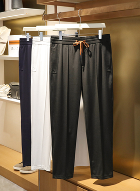 2025夏新款男高级感户外运动长裤莱赛尔混纺凉感亲肤休闲卫裤1021