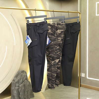 2025秋季新款男士城市户外休闲徒步旅行登山裤三防软壳冲锋裤1381