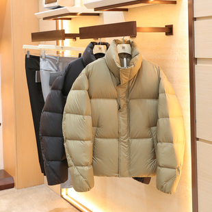 2025冬新款 高端90白鸭绒高充绒量户外保暖立领面包羽绒服1648 男士