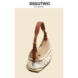 Ретро портативная плетеная сумка подмышку, сумка на одно плечо, коллекция 2023, из натуральной кожи