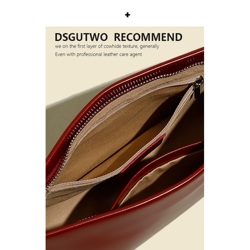 DSGUTWO Кожаная сумка на одно плечо, сумка подмышку, сумка через плечо, коллекция 2023, премиум класс, из натуральной кожи