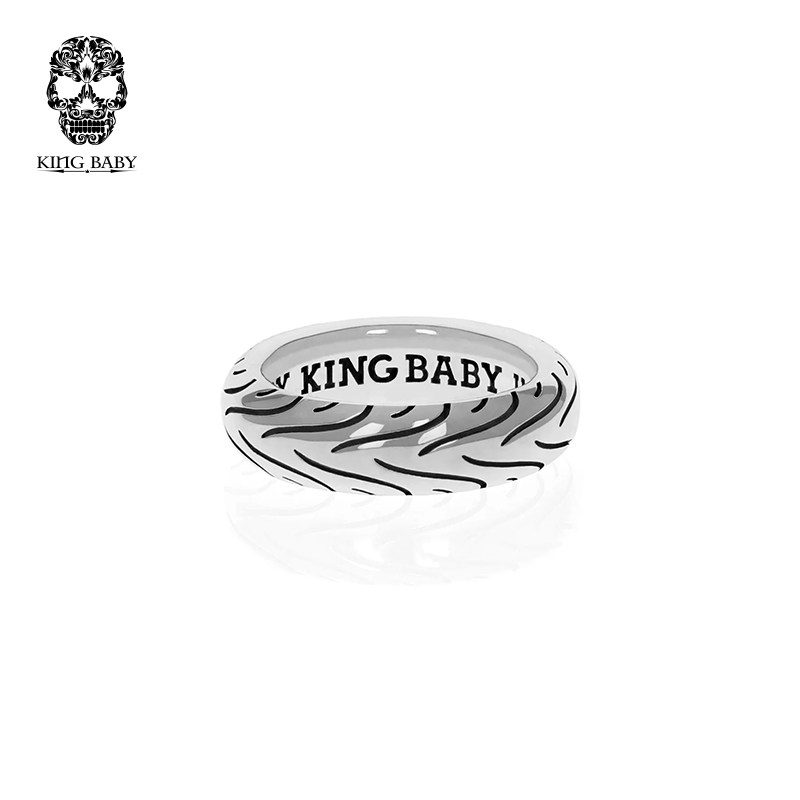 KING BABY印第安摩托前轮胎戒指925银 K20-6801