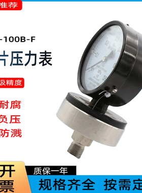 YPE-100B-F法兰不锈钢膜片压力表 YPE-150B-F不锈钢膜片压力表