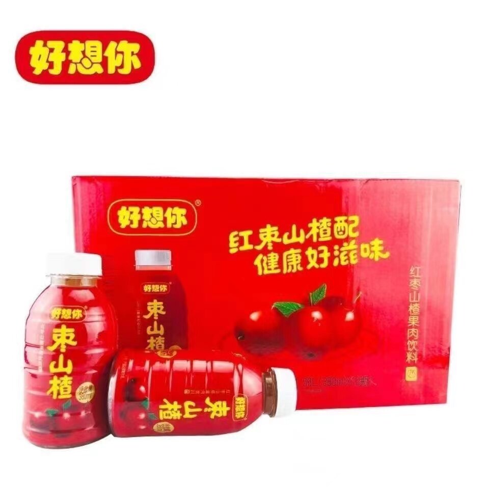 好想你红枣山楂汁营养饮料她元饮吊梨汤整箱瓶果味果肉饮品