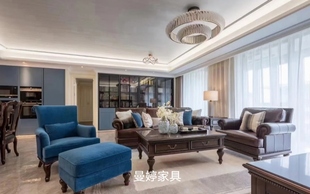 查尔斯顿沙发客厅头层牛皮三人单人沙发休闲椅美式经典北美之家