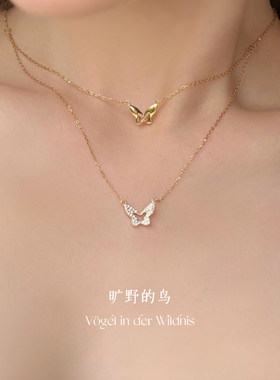 s925银双层项链礼物送女友闺蜜