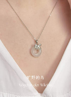 999足银平安扣中式吊坠女友礼物