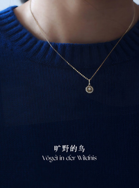 Vögel「命运罗盘」吊坠S925纯银k金项链女2025精致高级感毛衣链