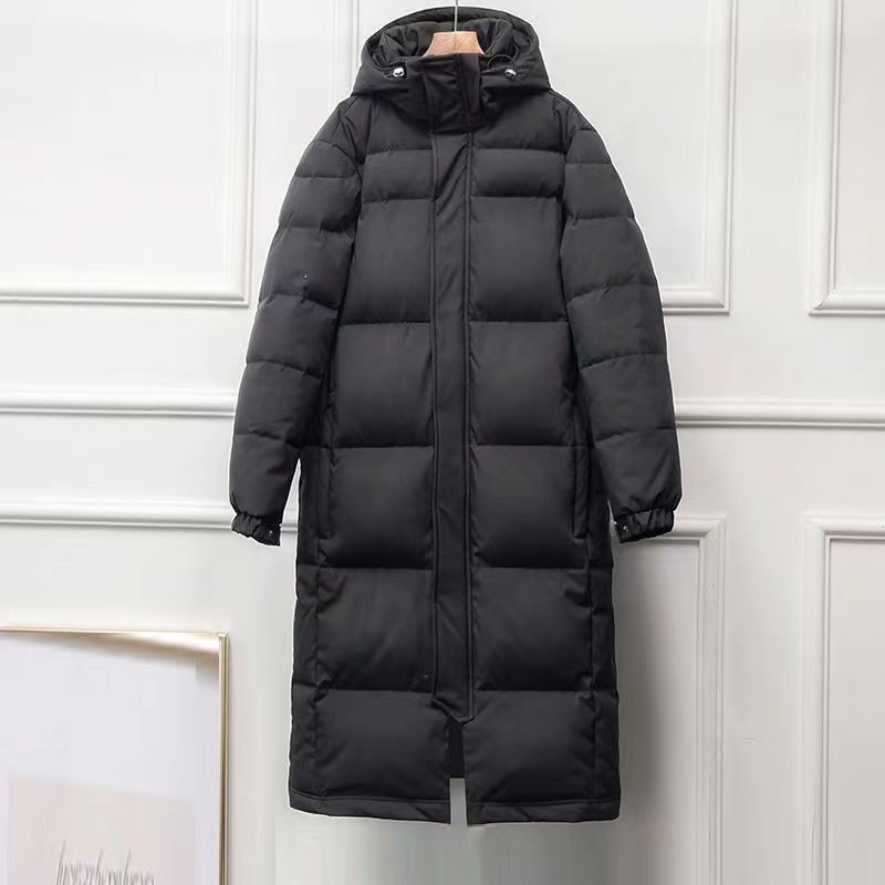 中戏棉服女超长款过膝2025年新款东大门加厚宽松艺考校服棉衣