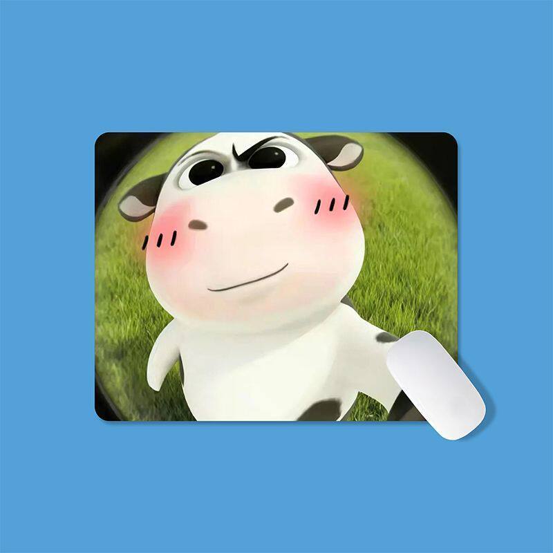 可爱草地牛表情包鼠标垫办公写字