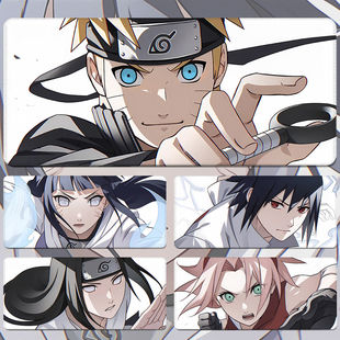 火影忍者周边鼠标垫超大号二次元 宿舍卧室电脑桌桌垫办公室键盘垫