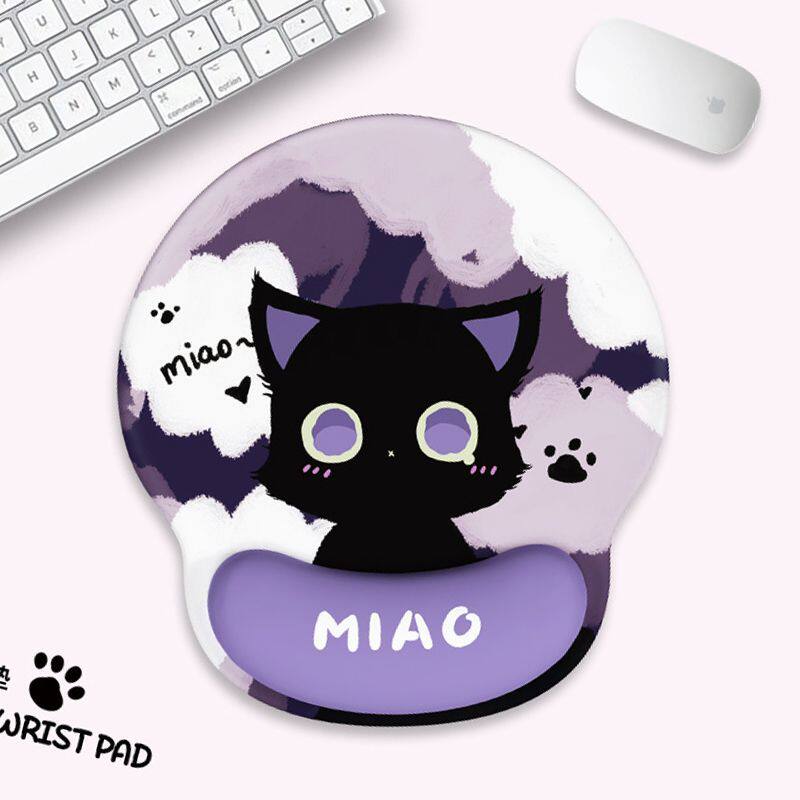 护腕鼠标垫可爱小猫加厚防滑