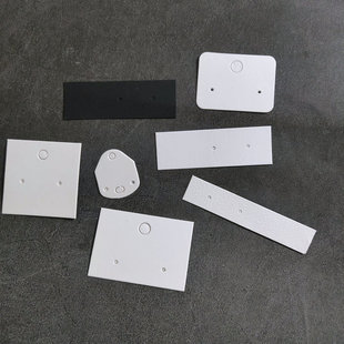 定制纯银空白迷你饰品卡纸耳环耳钉耳饰卡片定做吊牌包装纸卡