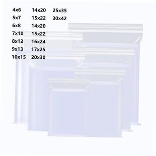 Zip Lock Plastic Bags Transparent Packaging Poly Ziplock Bag