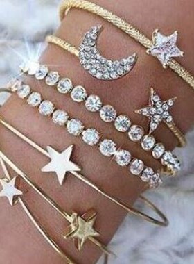 Women Bracelet 4 Pcs  Set Ladies accessory Jewelry 4 in 1